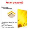 Постер - Желтый подсолнух, 45 x 90 см, Постер в раме, Цветы