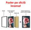 Poster - Coafură florală, 60 x 90 см, Poster înrămat, Glamour