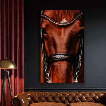 Poster - The brown horse, 30 x 45 см, Canvas on frame, Animals