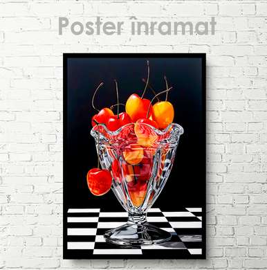 Poster - Fruit dessert, 30 x 45 см, Canvas on frame