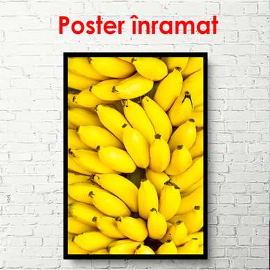 Poster - Banane, 45 x 90 см, Poster înrămat, Alimente și Băuturi