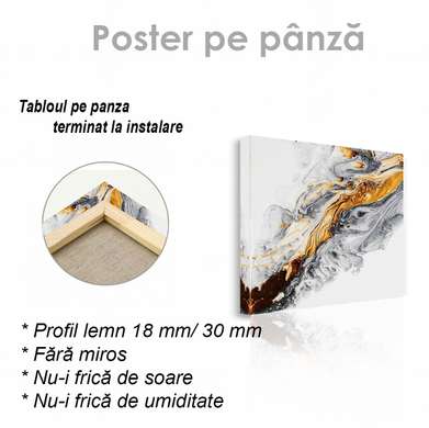 Poster - Vopsele lichide, 100 x 100 см, Poster inramat pe sticla