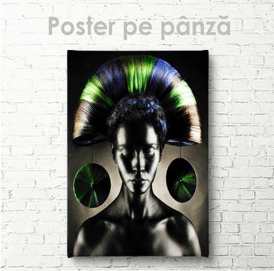 Poster - Exotic Beauty, 60 x 90 см, Framed poster on glass, Glamour