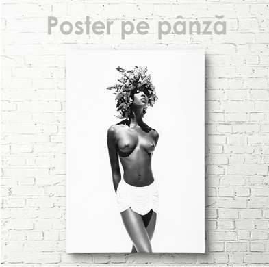 Постер - Красивое тело, 30 x 45 см, Холст на подрамнике, Ню