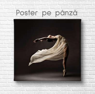 Постер - Танец, 100 x 100 см, Постер на Стекле в раме