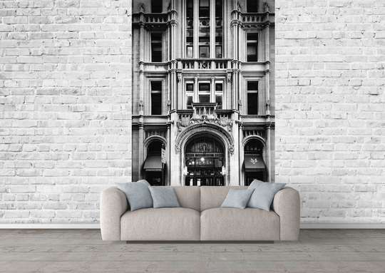 Wall Mural - Black and white building