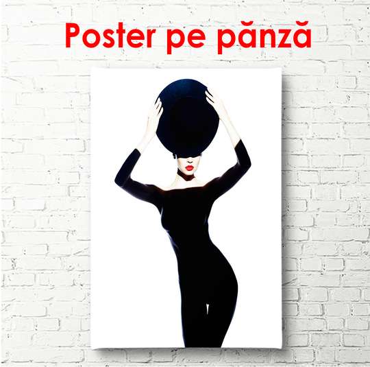 Poster - Mysterious Shadow, 60 x 90 см, Framed poster, Nude
