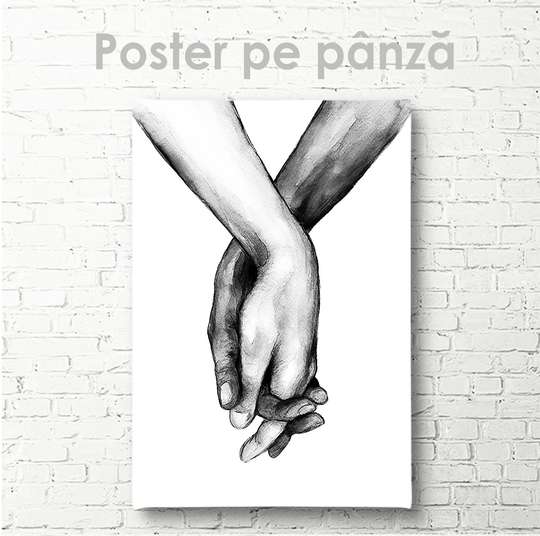 Poster - D-dragoste, 30 x 45 см, Panza pe cadru