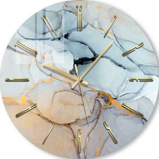 Glass clock - Tenderness, 30cm