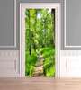 3D door sticker, Green forest, 60 x 90cm, Door Sticker