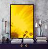 Poster - Yellow sunflower, 45 x 90 см, Framed poster, Flowers