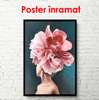 Poster - Coafură florală, 60 x 90 см, Poster înrămat, Glamour