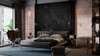 Wall mural - Black wall texture