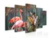Модульная картина, Фламинго на фоне джунгли, 206 x 115