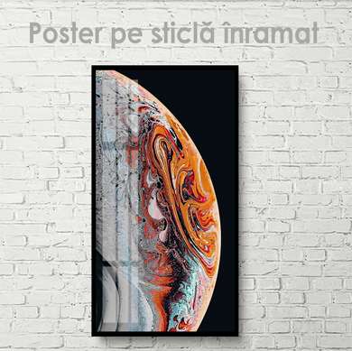 Poster - Jupiter, 45 x 90 см, Poster inramat pe sticla