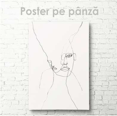 Постер - Лица, 30 x 45 см, Холст на подрамнике