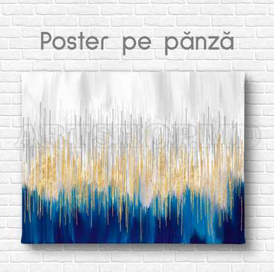 Poster - Liniile, 45 x 30 см, Panza pe cadru, Abstracție