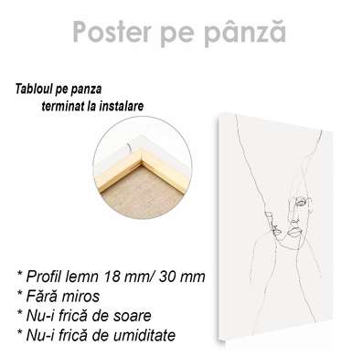 Poster - Chipurile, 60 x 90 см, Poster inramat pe sticla