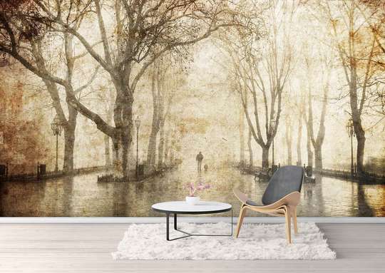 Wall Mural - Autumn landscape in the park