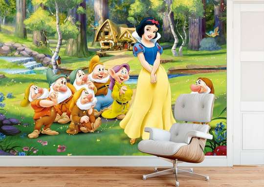 Wall Mural - Snow white and the 7 dwarfs
