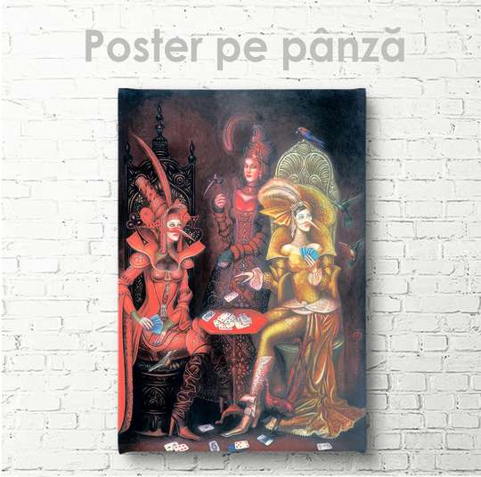 Poster - Masquerade, 30 x 45 см, Canvas on frame, Art