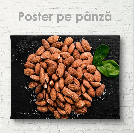 Poster, Nuci de migdale, 45 x 30 см, Panza pe cadru