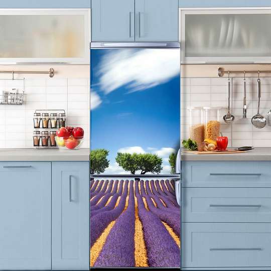 3D door sticker, lavender plain, 60 x 90cm