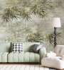 Wall mural - Bamboo trees in light green colors