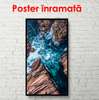 Poster - View from above on the rocky coast, 30 x 90 см, Canvas on frame, Marine Theme