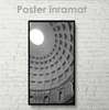 Poster - Building architecture, 30 x 60 см, Canvas on frame, Black & White