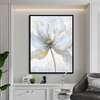 Poster - Painted Large Flower, 60 x 90 см, Framed poster on glass, Flowers