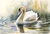 Modular picture, Swan, 108 х 60