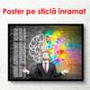 Poster - Two types of thinking, 90 x 60 см, Framed poster, Different