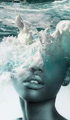 Tablou înramat - Fată în apă, 50 x 75 см