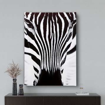 Poster - Zebra, 30 x 45 см, Panza pe cadru, Animale