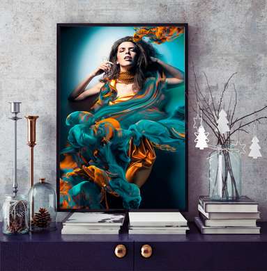 Poster - Fata din vise, 60 x 90 см, Poster inramat pe sticla