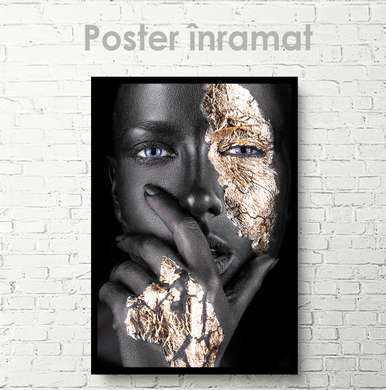 Постер - Пронзительный взгляд, 30 x 45 см, Холст на подрамнике