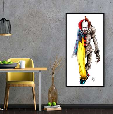 Poster - Clown, 30 x 60 см, Canvas on frame, Different