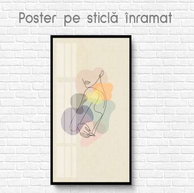 Poster - Silhouette, 30 x 60 см, Canvas on frame