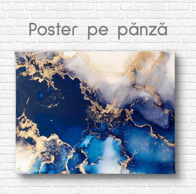 Poster - Liquid paints, 90 x 60 см, Framed poster on glass
