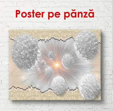 Poster - Flying stones, 90 x 45 см, Framed poster