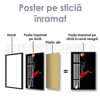 Постер - Красивый момент в игре, 40 x 120 см, Холст на подрамнике, Спорт