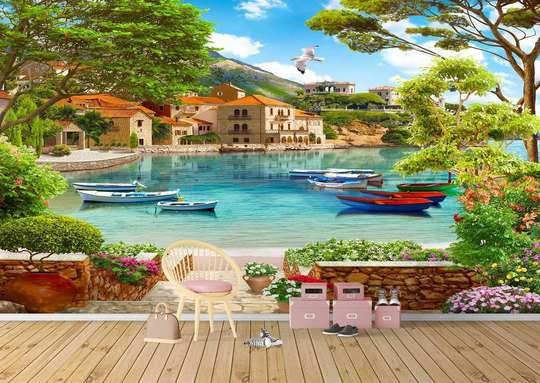 Wall Mural - Morning in paradise with a wonderful view.