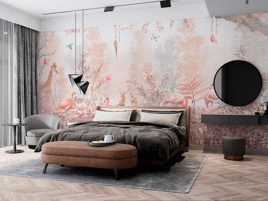 Wall mural - The forest with animals