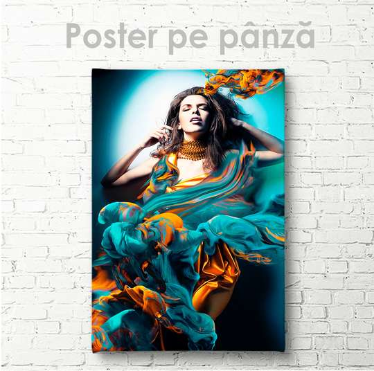 Постер - Девушка из снов, 30 x 45 см, Холст на подрамнике