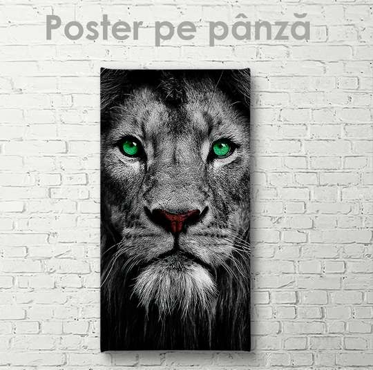 Постер, Грациозный Лев, 30 x 60 см, Холст на подрамнике
