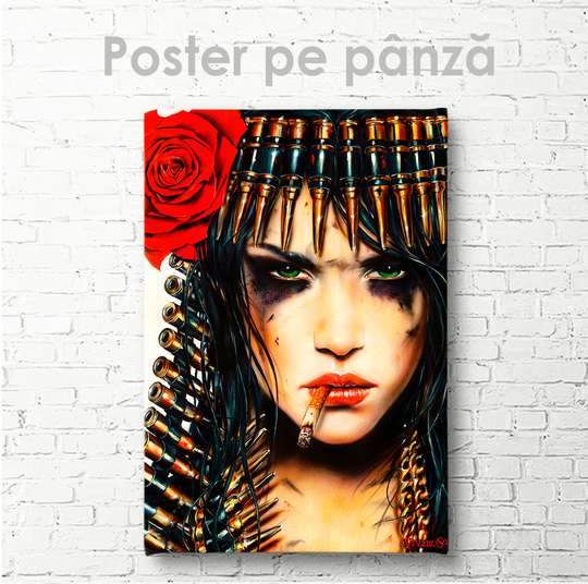 Poster - Fata- Război, 30 x 45 см, Panza pe cadru