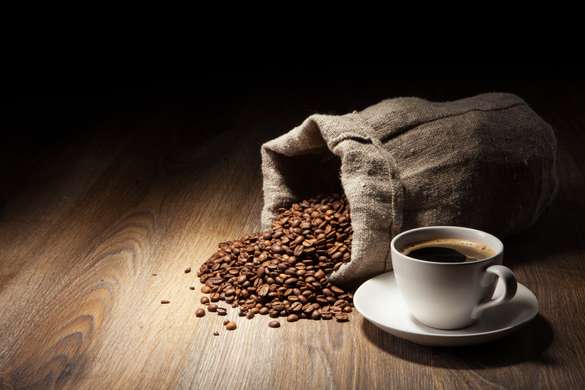Modular picture, Coffee bag with coffee., 198 x 115
