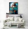 Poster - Dream Girl, 60 x 90 см, Framed poster on glass, Different