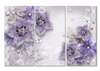 Tablou Pe Panza Multicanvas, Flori violet